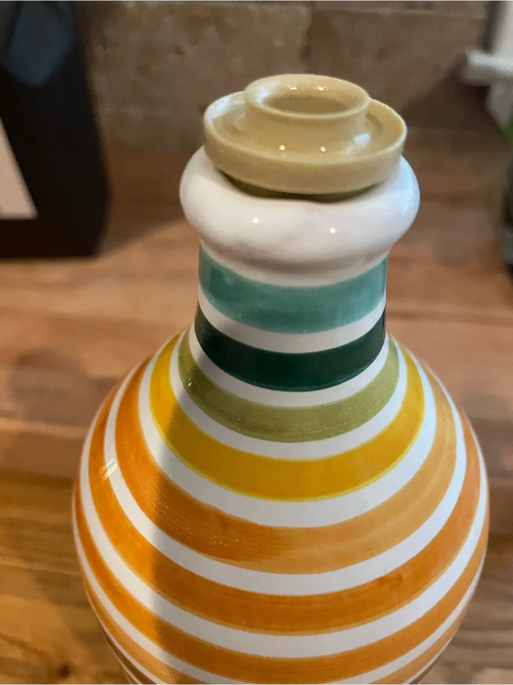 Frantoio Muraglia Striped Olive Oil Bottle